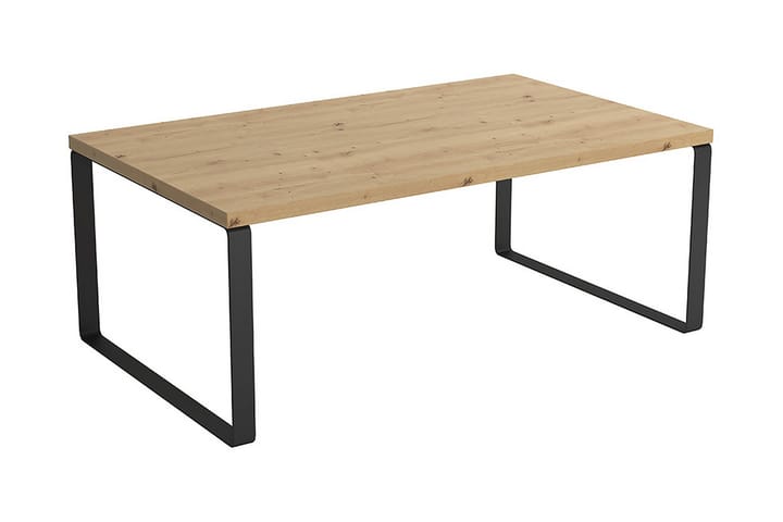 HUYTON Soffbord 100 cm Ekfärg/Svart - Ek - Möbler - Vardagsrum - Soffbord & vardagsrumsbord - Soffbord