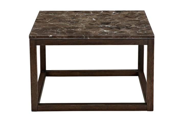 JAMONA Soffbord 70 cm Marmor/Brun/Mörk Ek - Möbler - Vardagsrum - Soffbord & vardagsrumsbord - Soffbord