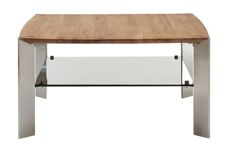 JANORE Soffbord 50 cm med Förvaring Hylla Ek/Brons - Möbler - Vardagsrum - Soffbord & vardagsrumsbord - Soffbord