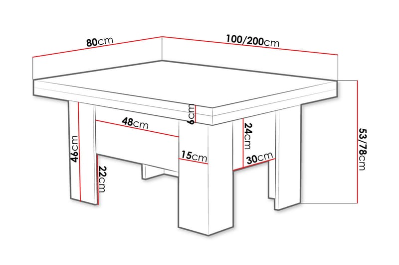 MATTY Soffbord 100 cm Beige/Grå - Beige/Grå - Möbler - Vardagsrum - Soffbord & vardagsrumsbord - Soffbord