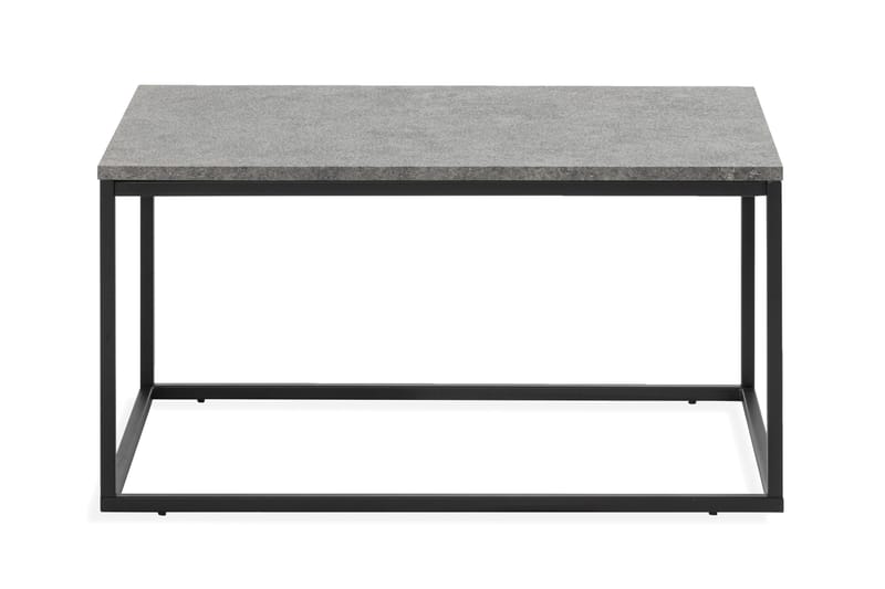 MITA Soffbord 90 cm Betong/Svart - Möbler - Vardagsrum - Soffbord & vardagsrumsbord - Soffbord