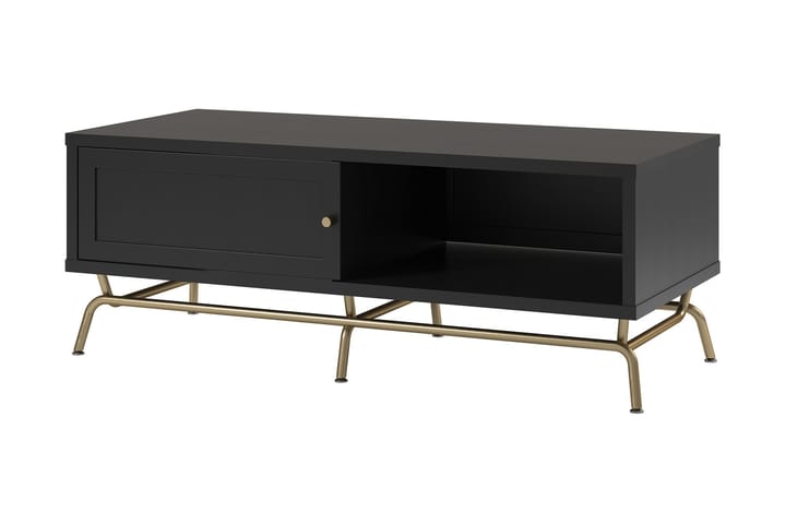 NOVA Soffbord 122 cm med Förvaring Svart - CosmoLiving - Möbler - Vardagsrum - Soffbord & vardagsrumsbord - Soffbord