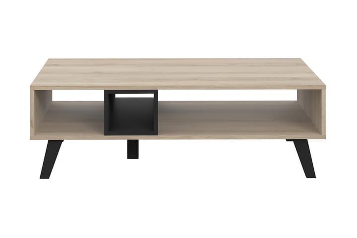 RADDLE Soffbord 110 cm med Förvaring Hylla Brun/Svart - Möbler - Vardagsrum - Soffbord & vardagsrumsbord - Soffbord