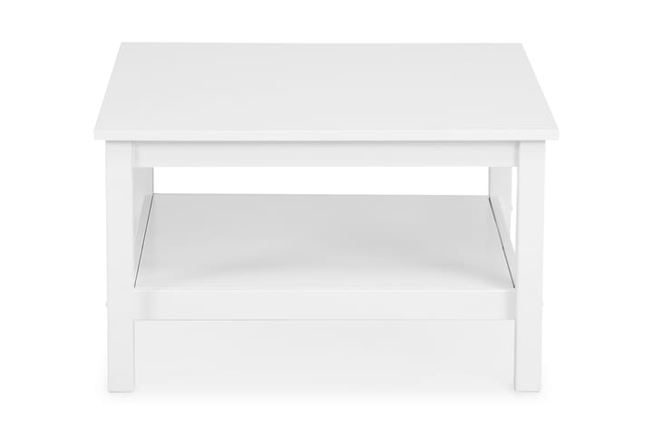 RIBERA Soffbord 80 cm med Förvaring Hylla Vit - Möbler - Vardagsrum - Soffbord & vardagsrumsbord - Soffbord