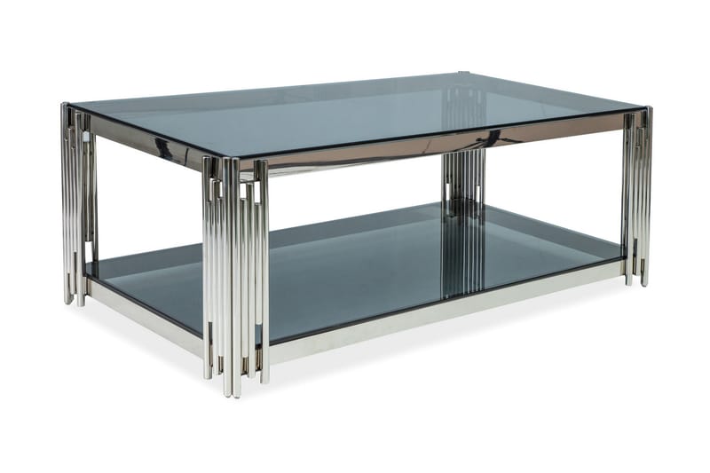 SIHTOLA Soffbord 120 cm Glas/Silver - Möbler - Vardagsrum - Soffbord & vardagsrumsbord - Soffbord