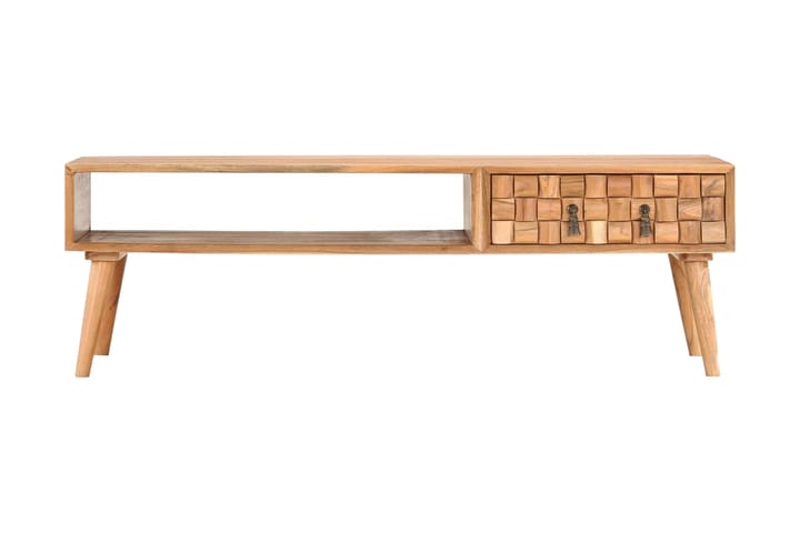 Soffbord 110x50x35 cm massivt akaciaträ - Brun - Möbler - Vardagsrum - Soffbord & vardagsrumsbord - Soffbord
