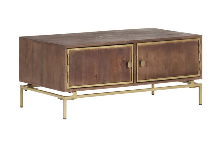 Soffbord 90x50x40 cm massivt mangoträ - Valnötsbrun - Möbler - Vardagsrum - Soffbord & vardagsrumsbord - Soffbord