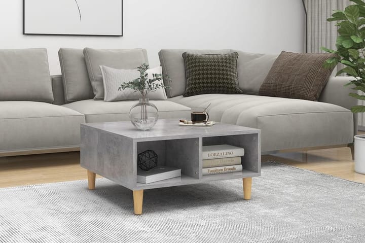 Soffbord betonggrå 60x60x30 cm spånskiva - Grå - Möbler - Vardagsrum - Soffbord & vardagsrumsbord - Soffbord
