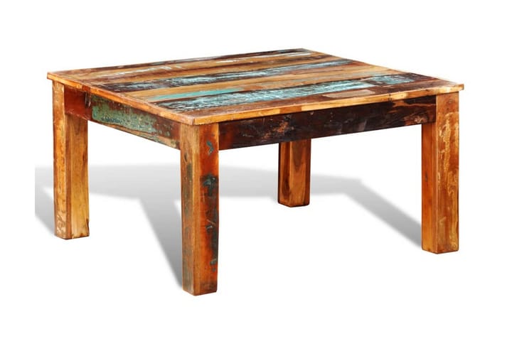 Soffbord fyrkantigt återvunnet trä - Brun - Möbler - Vardagsrum - Soffbord & vardagsrumsbord - Soffbord
