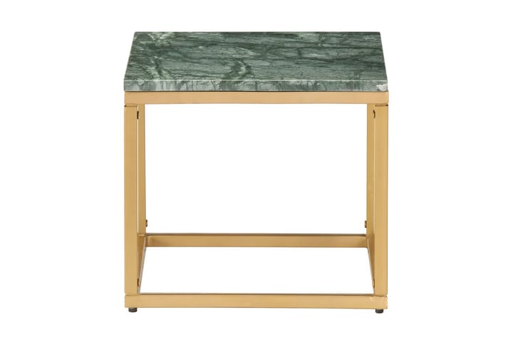 Soffbord grön 40x40x35 cm äkta sten med marmorstruktur - Grön - Möbler - Vardagsrum - Soffbord & vardagsrumsbord - Marmorbord