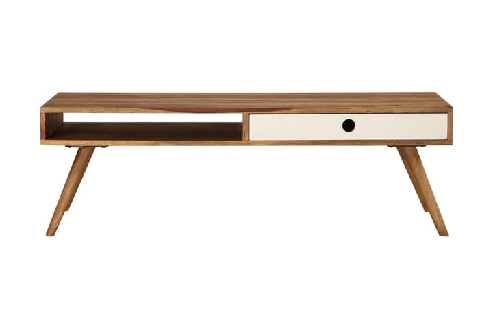 Soffbord i massivt sheshamträ 110x50x35 cm - Brun - Möbler - Vardagsrum - Soffbord & vardagsrumsbord - Soffbord