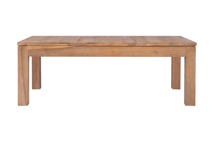 Soffbord massiv teak med naturlig finish 110x60x40 cm - Brun - Möbler - Vardagsrum - Soffbord & vardagsrumsbord - Soffbord