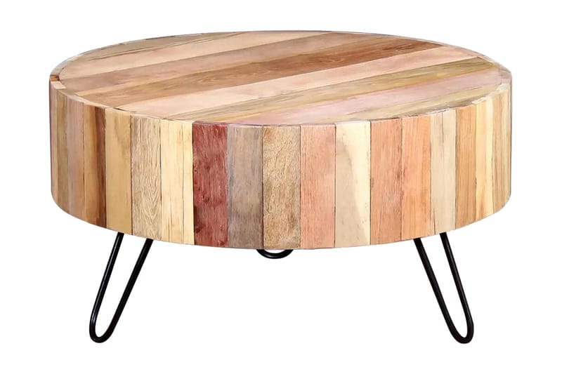 Soffbord massivt återvunnet trä - Beige - Möbler - Vardagsrum - Soffbord & vardagsrumsbord - Soffbord