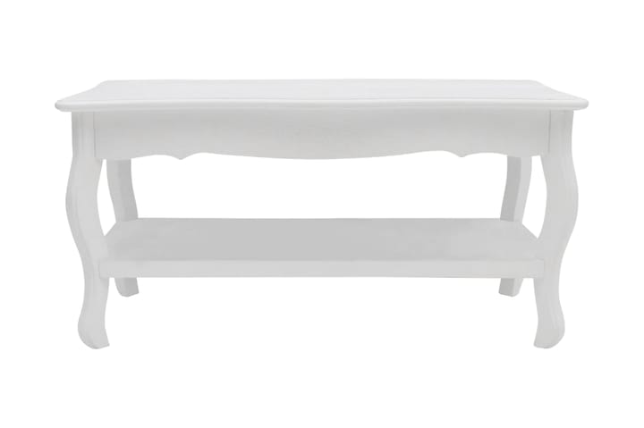 Soffbord med hylla MDF vit - Vit - Möbler - Vardagsrum - Soffbord & vardagsrumsbord - Soffbord