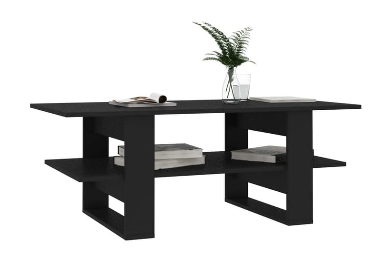 Soffbord svart 110x55x42 cm spånskiva - Svart - Möbler - Vardagsrum - Soffbord & vardagsrumsbord - Soffbord