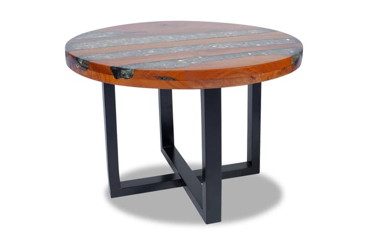 Soffbord teakträ harts 60 cm - Brun - Möbler - Vardagsrum - Soffbord & vardagsrumsbord - Soffbord