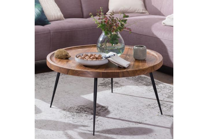 SOHNI Soffbord 75 cm Valnötsbrun - Möbler - Vardagsrum - Soffbord & vardagsrumsbord - Soffbord