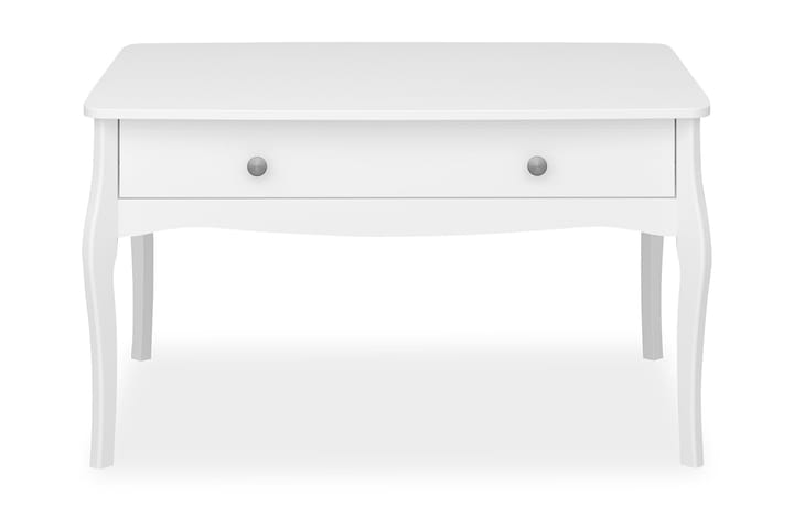 SPEZIA Soffbord 97 cm med Förvaring Låda Vit - Möbler - Vardagsrum - Soffbord & vardagsrumsbord - Soffbord
