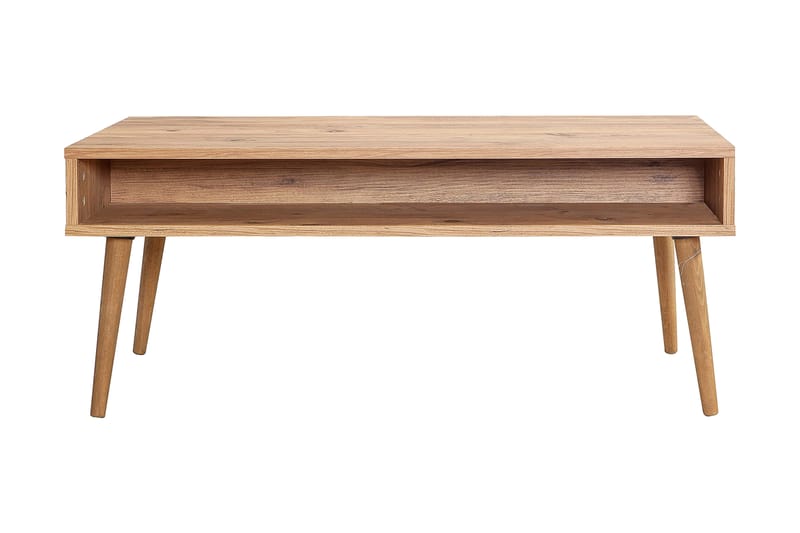 STENBYN Soffbord 110 cm med Förvaring Hylla Oklahoma Natur - Möbler - Bord