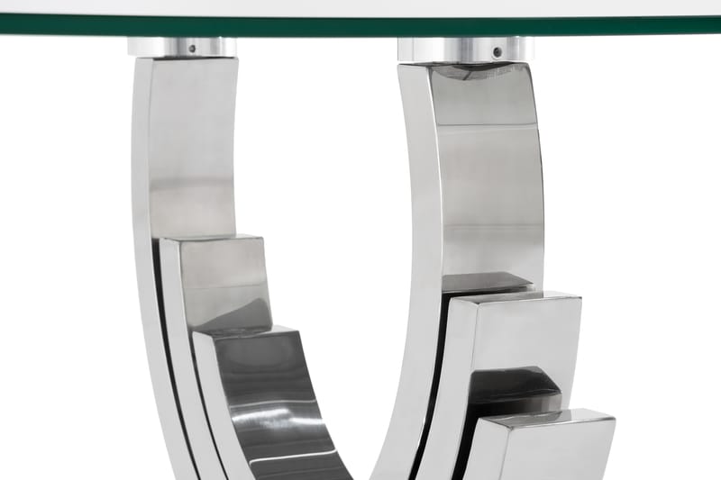 STOLTE Soffbord 130 cm Rostfritt Stål/Glas - Möbler - Vardagsrum - Soffbord & vardagsrumsbord - Soffbord