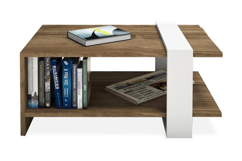 TALERYD Soffbord 80 cm med Förvaring Hylla Vit/Brun - Möbler - Vardagsrum - Soffbord & vardagsrumsbord - Soffbord