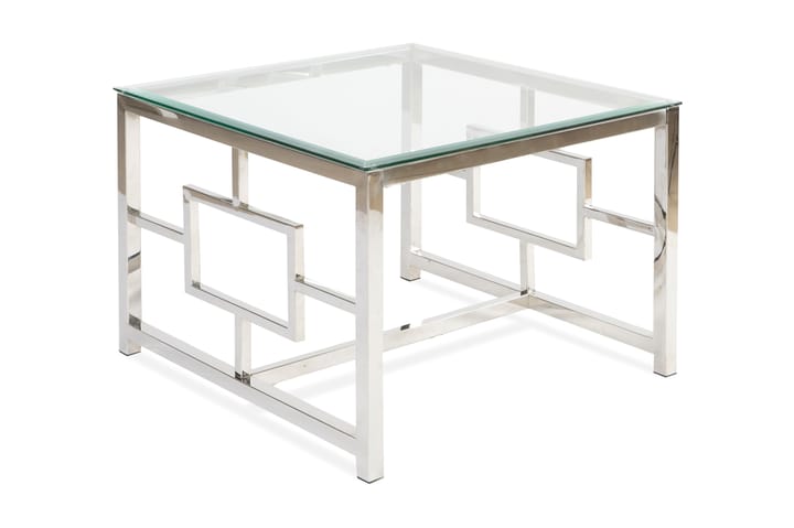 TEOLO Soffbord 70 cm Glas/Krom - Möbler - Vardagsrum - Soffbord & vardagsrumsbord - Soffbord