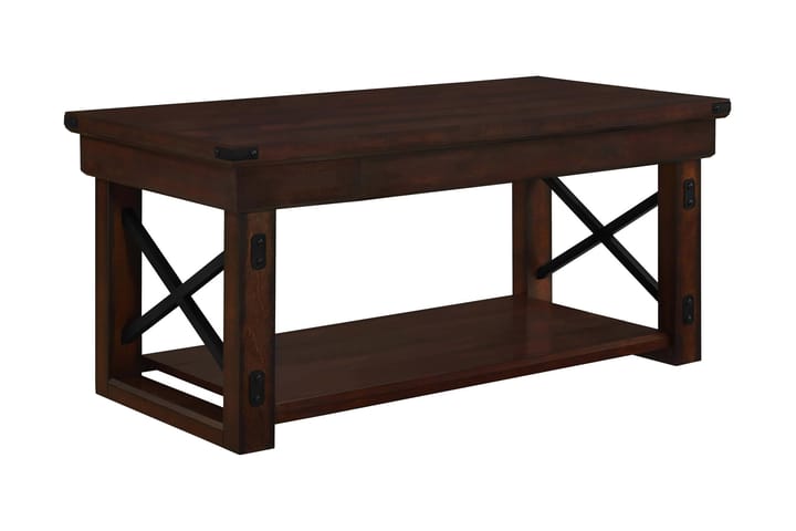 WILDWOOD Soffbord 112 cm Espresso - Dorel Home - Möbler - Vardagsrum - Soffbord & vardagsrumsbord - Soffbord