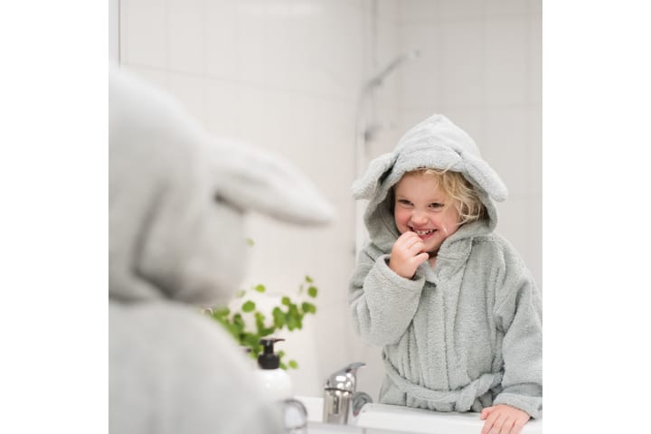 Badrock rabbit silver grey 110/116 eko - Kök & hushåll - Personvård & hälsa - Babyprodukter - Haklapp
