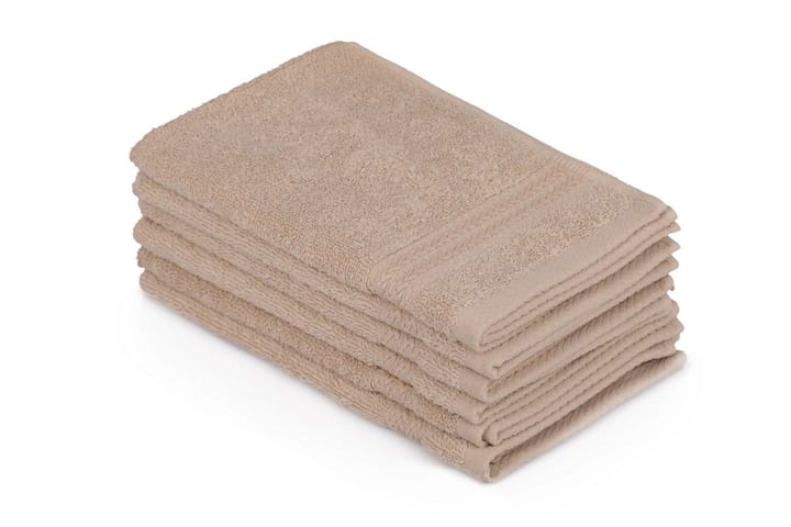 DENBIGH Tvättlapp 6-pack Beige - Textilier & mattor - Badrumstextilier - Handduk