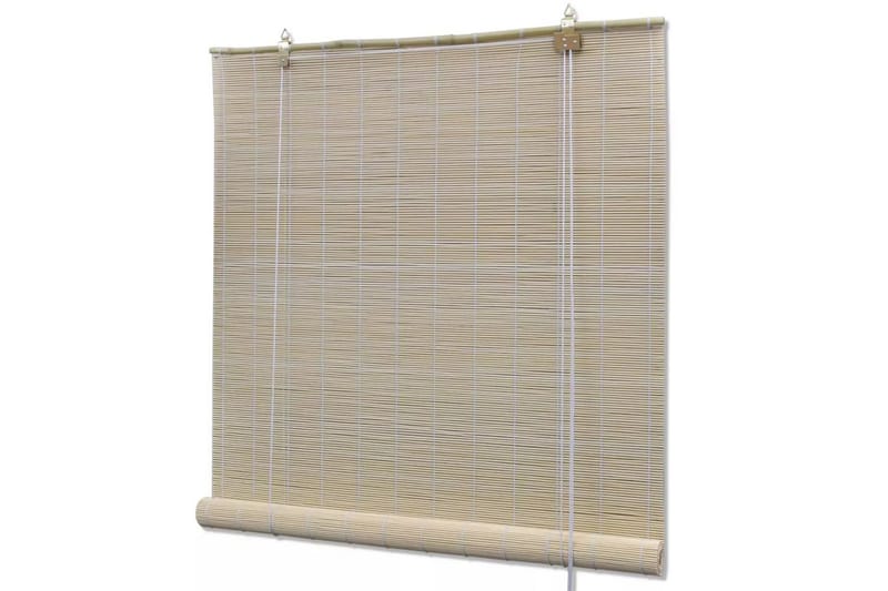 Rullgardin bambu 140x220 cm naturlig - Brun - Textilier & mattor - Gardiner & gardinupphängning