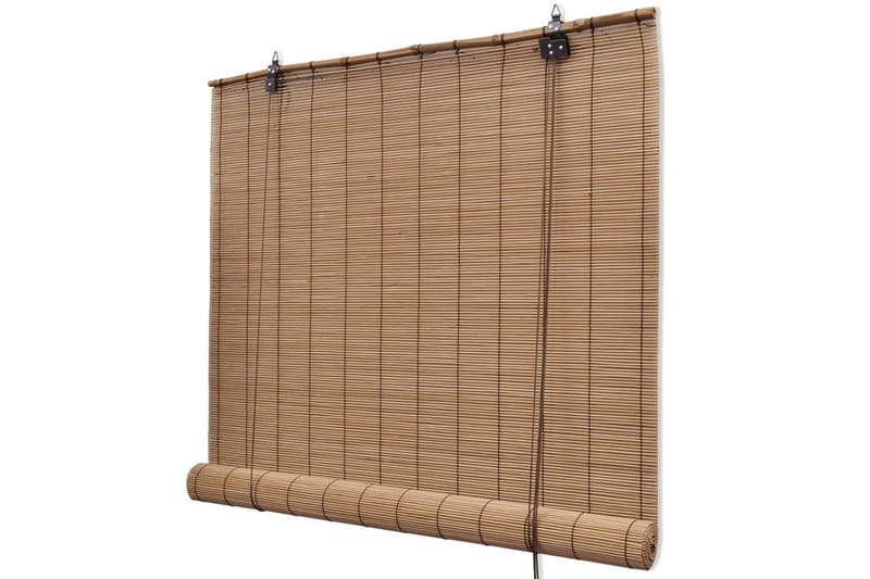 Rullgardin brun bambu 80x160 cm