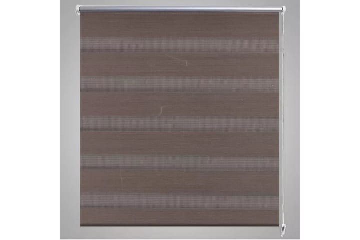 Rullgardin randig brun 70x120 cm transparent - Brun - Textilier & mattor - Gardiner & gardinupphängning