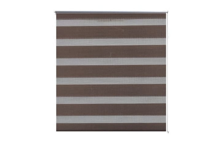 Rullgardin randig brun 80x150 cm transparent - Textilier & mattor - Gardiner & gardinupphängning - Rullgardin