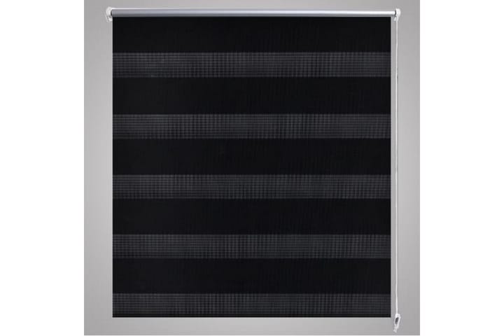 Rullgardin randig svart 100x175 cm transparent - Svart - Textilier & mattor - Gardiner & gardinupphängning