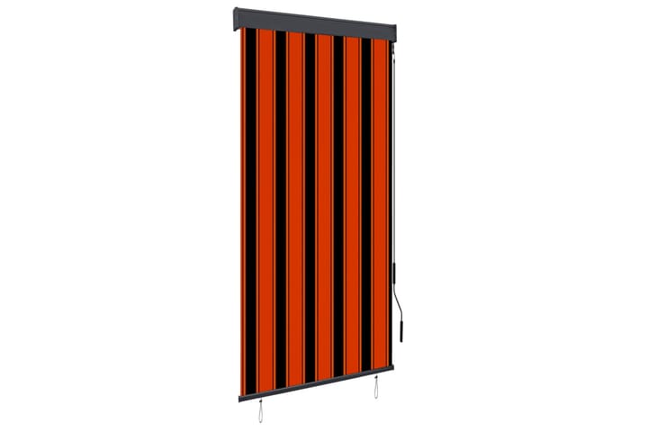 Rullgardin utomhus 100x250 cm orange och brun - Orange - Textilier & mattor - Gardiner & gardinupphängning