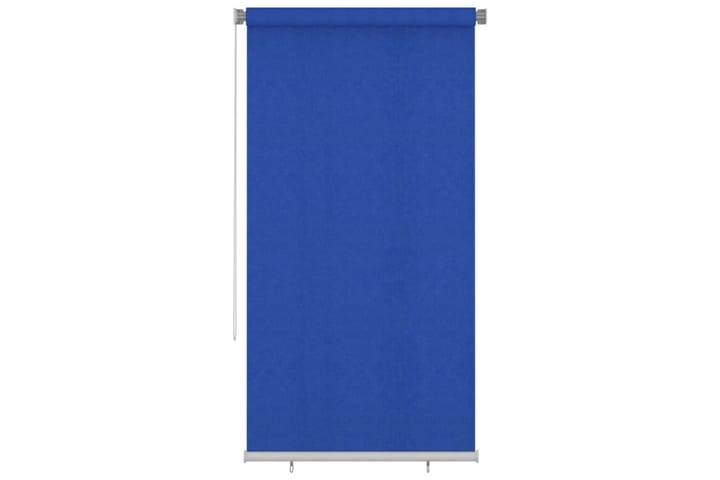 Rullgardin utomhus 120x230 cm blå HDPE - Blå - Textilier & mattor - Gardiner & gardinupphängning
