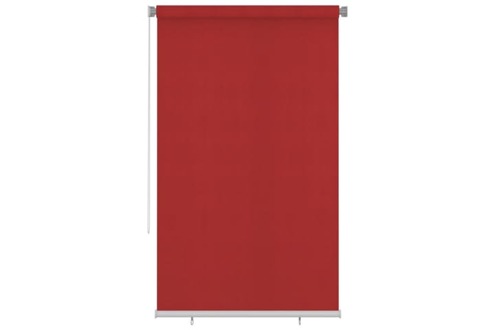 Rullgardin utomhus 140x230 cm röd HDPE - Röd - Textilier & mattor - Gardiner & gardinupphängning