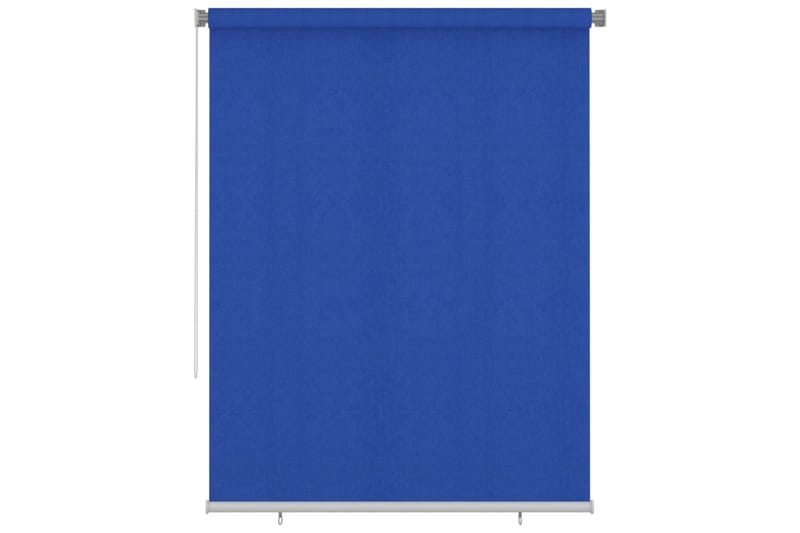 Rullgardin utomhus 180x230 cm blå HDPE - Blå - Textilier & mattor - Gardiner & gardinupphängning