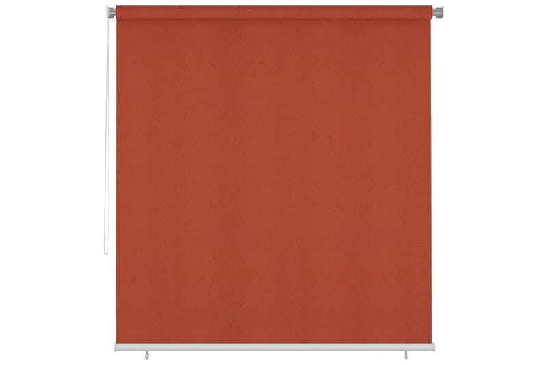 Rullgardin utomhus 220x230 cm terrakotta HDPE - Röd - Textilier & mattor - Gardiner & gardinupphängning