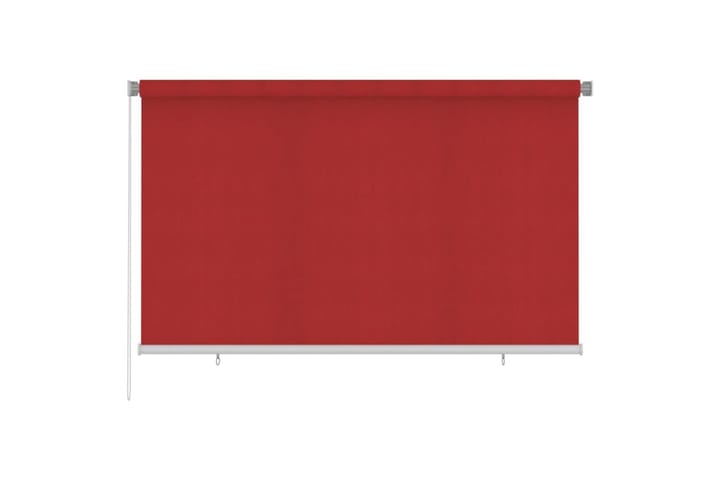 Rullgardin utomhus 240x140 cm röd HDPE - Röd - Textilier & mattor - Gardiner & gardinupphängning