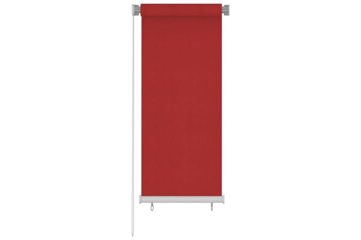 Rullgardin utomhus 60x140 cm röd HDPE - Röd - Textilier & mattor - Gardiner & gardinupphängning