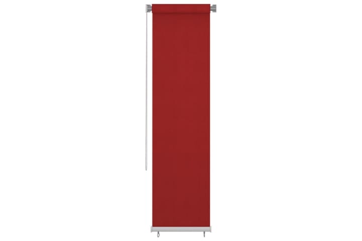 Rullgardin utomhus 60x230 cm röd HDPE - Röd - Textilier & mattor - Gardiner & gardinupphängning
