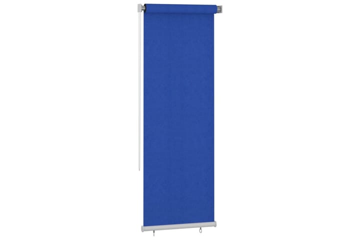 Rullgardin utomhus 80x230 cm blå HDPE - Blå - Textilier & mattor - Gardiner & gardinupphängning