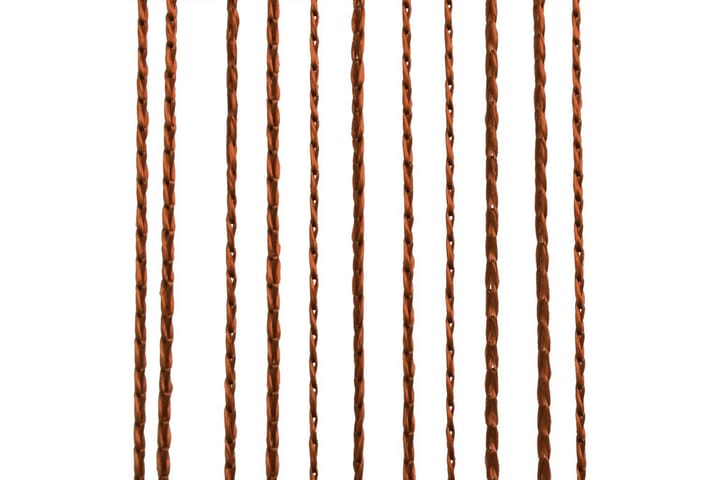 Trådgardiner 2 st 140x250 cm brun - Textilier & mattor - Gardiner & gardinupphängning