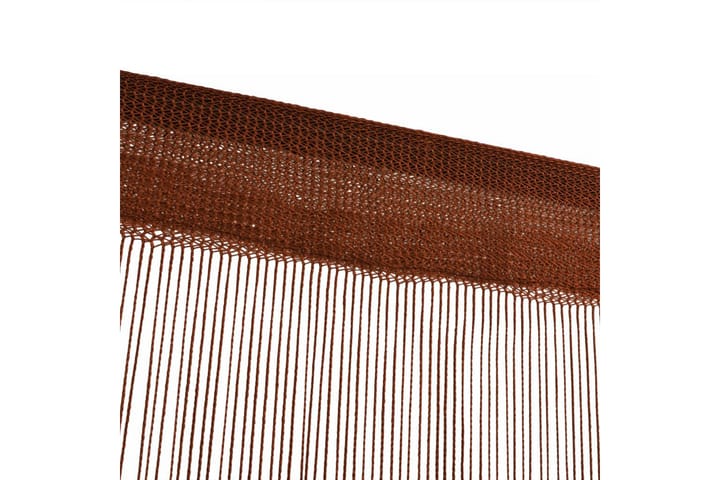 Trådgardiner 2 st 140x250 cm brun - Textilier & mattor - Gardiner & gardinupphängning