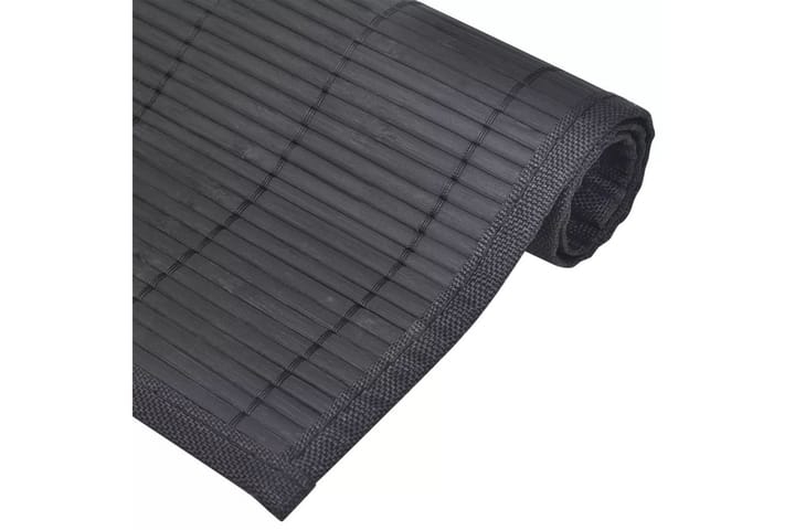 6 Bordstabletter i bambu 30x45 cm svart - Textilier & mattor - Kökstextilier