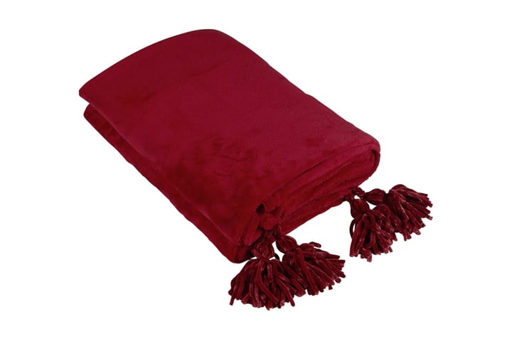 NOAH Pläd 130x150 cm Röd - Textilier & mattor - Gardiner & gardinupphängning - Gardinlängd - Knytbandslängd
