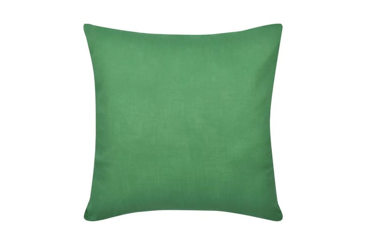 4 Kuddöverdrag i bomull gröna 40x40 cm - Textilier & mattor - Kuddar & plädar - Prydnadskuddar & kuddfodral