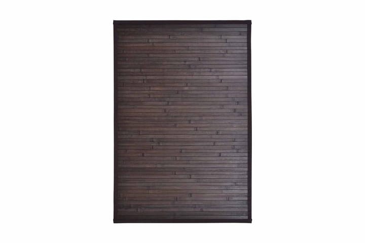 Badrumsmatta i bambu 60x90 cm mörkbrun