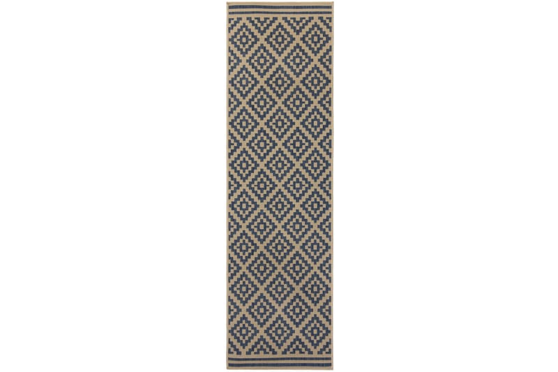 FLORENCE ALFRESCO MORETTI Flatvävd matta 66x230 cm Blå/Beige - Flair Rugs - Textilier & mattor - Mattor - Flatvävda mattor